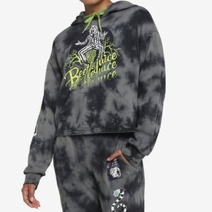 Hot Tropic Beetlejuice Hoodie Crop Top